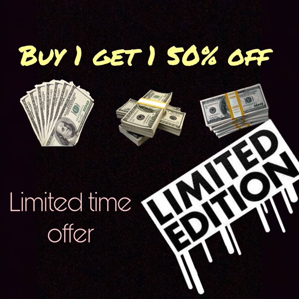 BUY 1 GET 1 50% OFF EVERYTHING WITH THE 🦋EMOJI